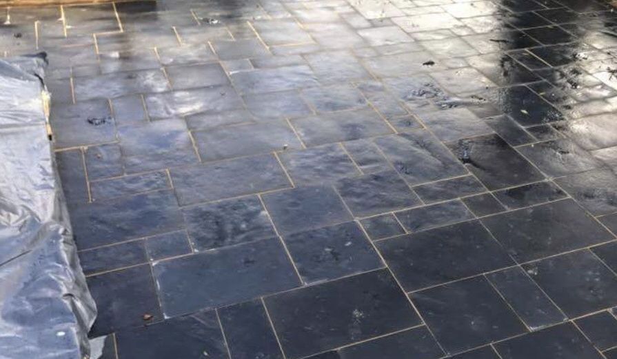 pattern imprinted concrete driveways in Batheaston